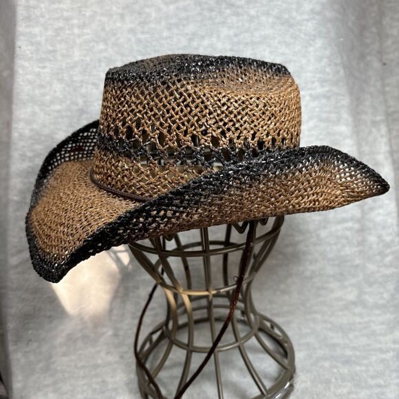 Wild Bull Co Gambler Cowboy Hat Rodeo Rigid‎ Paper Western Small S Brown México - Picture 4 of 14